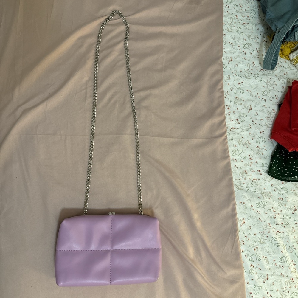 Purple shoulder bag
